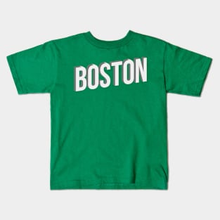 Boston, Massachusetts - 3D Kids T-Shirt